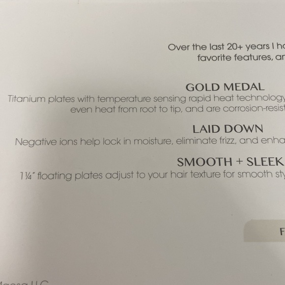 EUC Kristin Ess White Flat Iron, 3-in-one, only used a few times, 1.25” - Picture 8 of 12